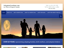 Tablet Screenshot of adoptionlawfirm.com